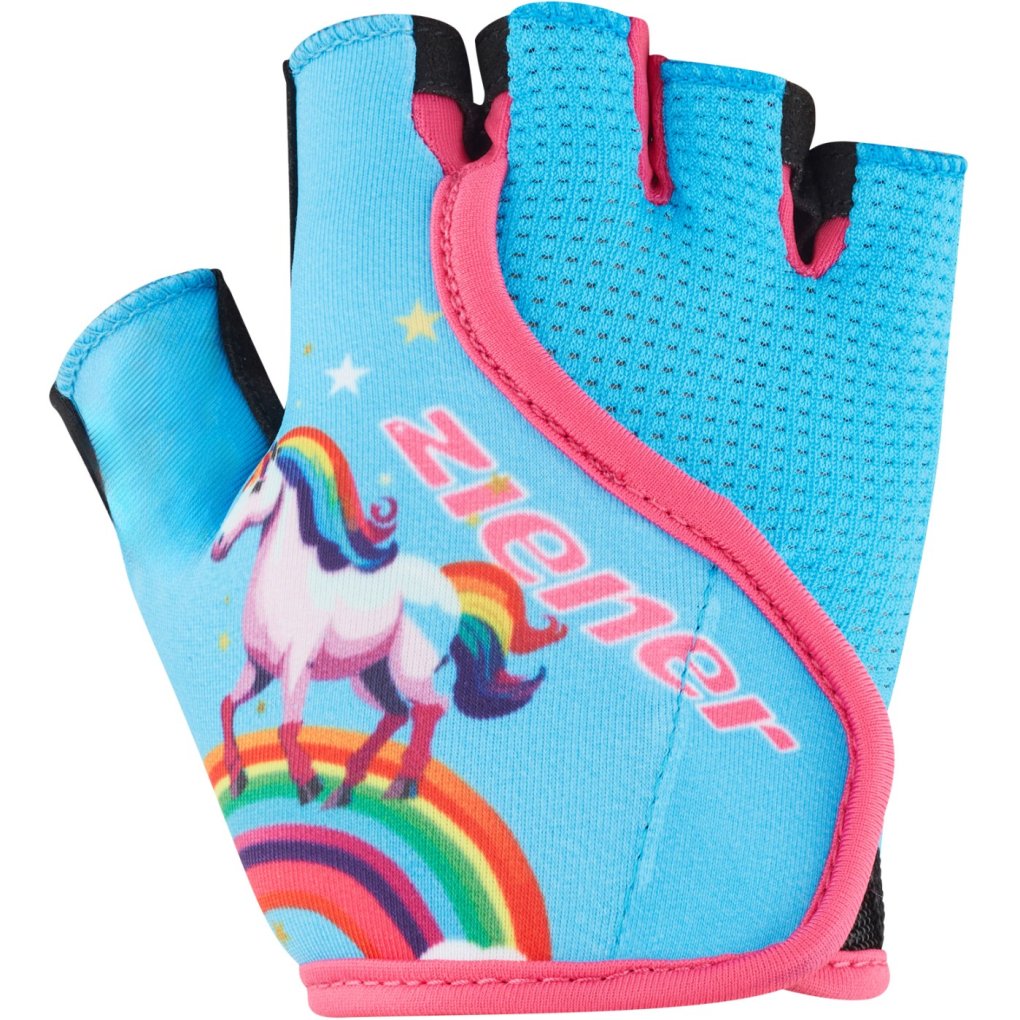 Ziener Claudi Bike Gloves Junior - aqua blue