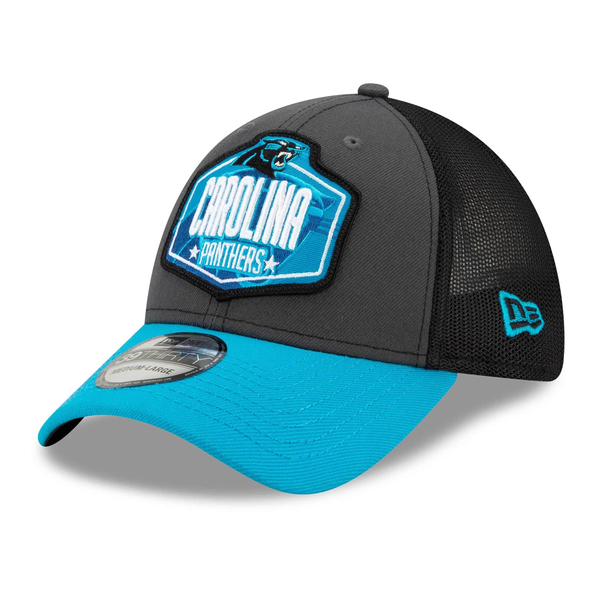 Carolina Panthers Official 2021 NFL Draft New Era 39THIRTY Flex Fit Cap