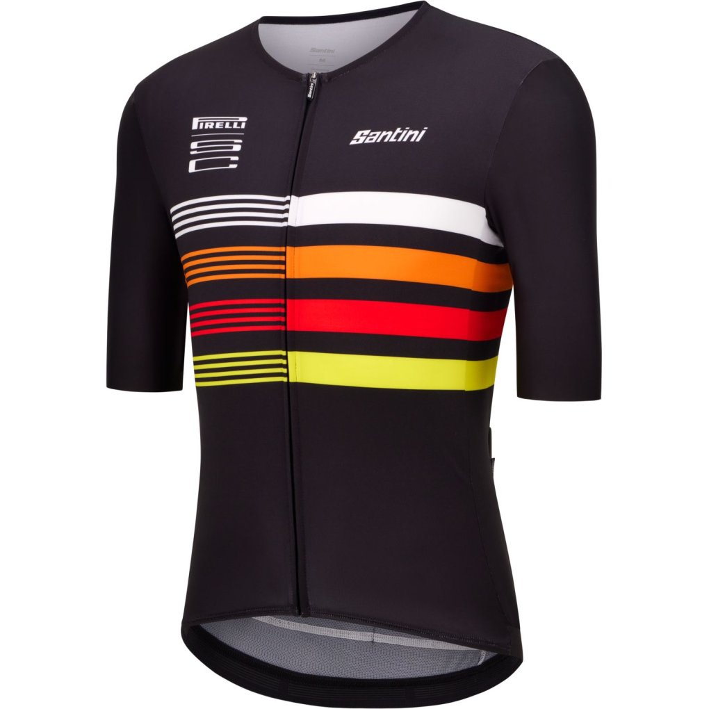 Santini Pirelli Sport Club Jersey Tape Unisex RE94075CTAPE - black NE