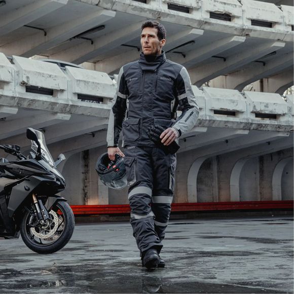Bering Antartica Gore -Tex® Motorcycle Pants - Black / GrayRef : BR1567