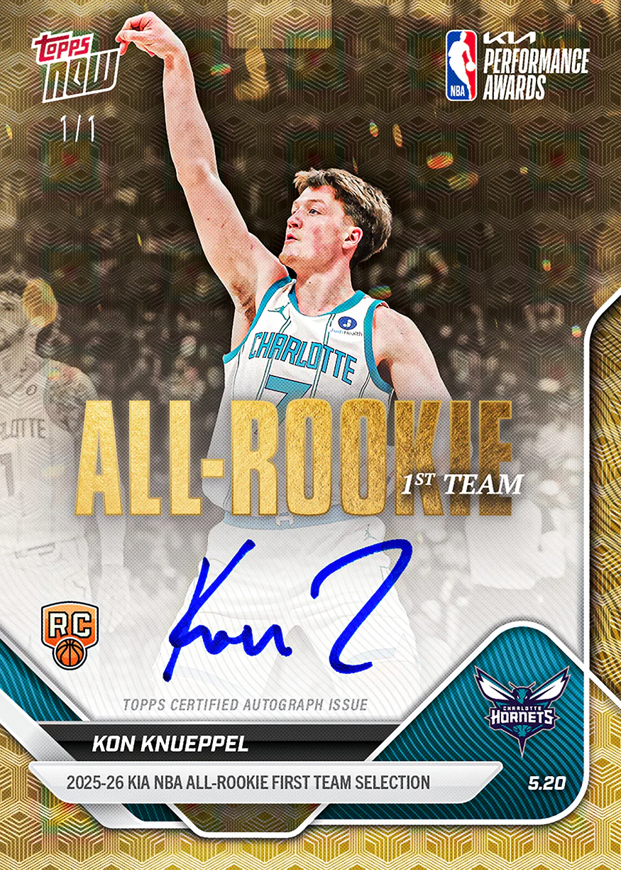 Kon Knueppel - 2025-26 NBA Topps NOW® - Card AR02