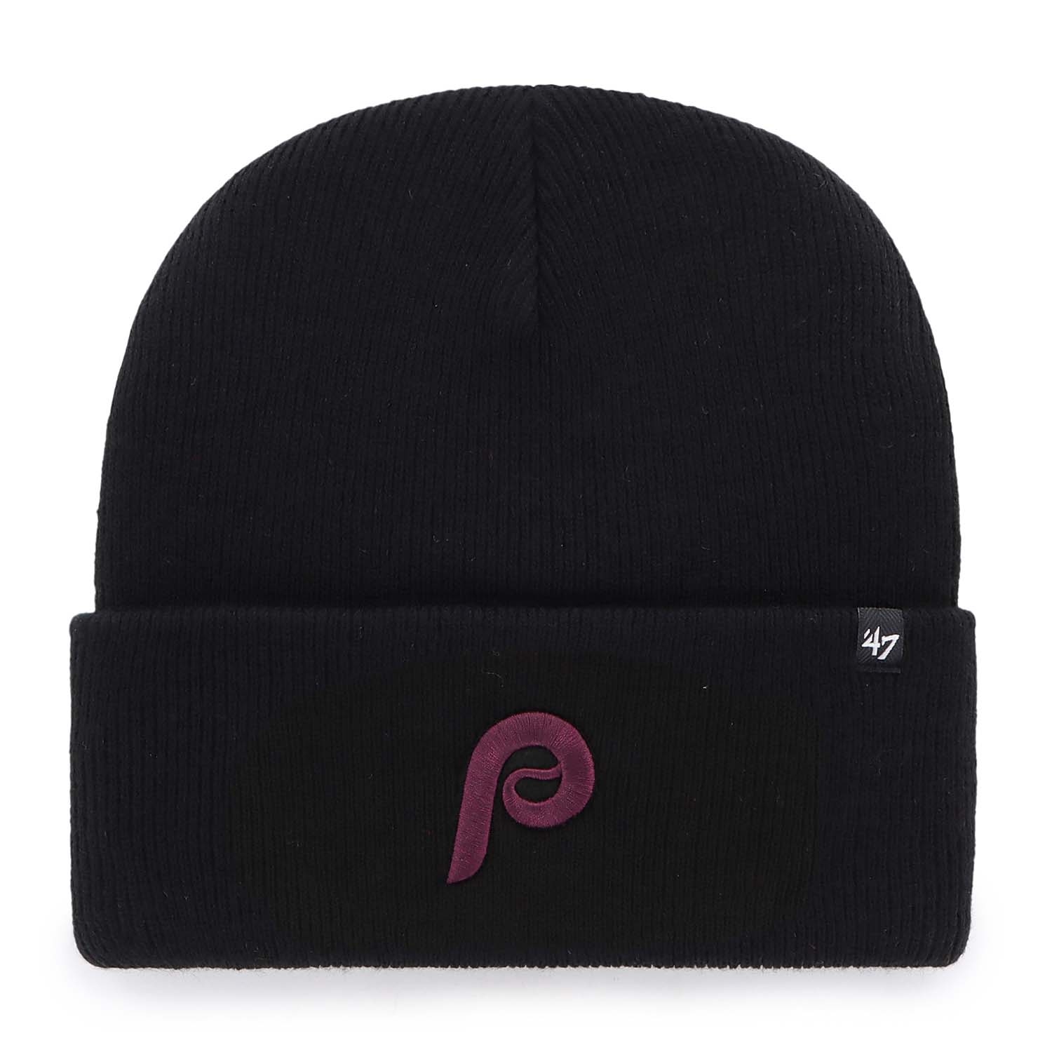 Philadelphia Phillies '47 Haymaker MLB Beanie Knit Hat Black
