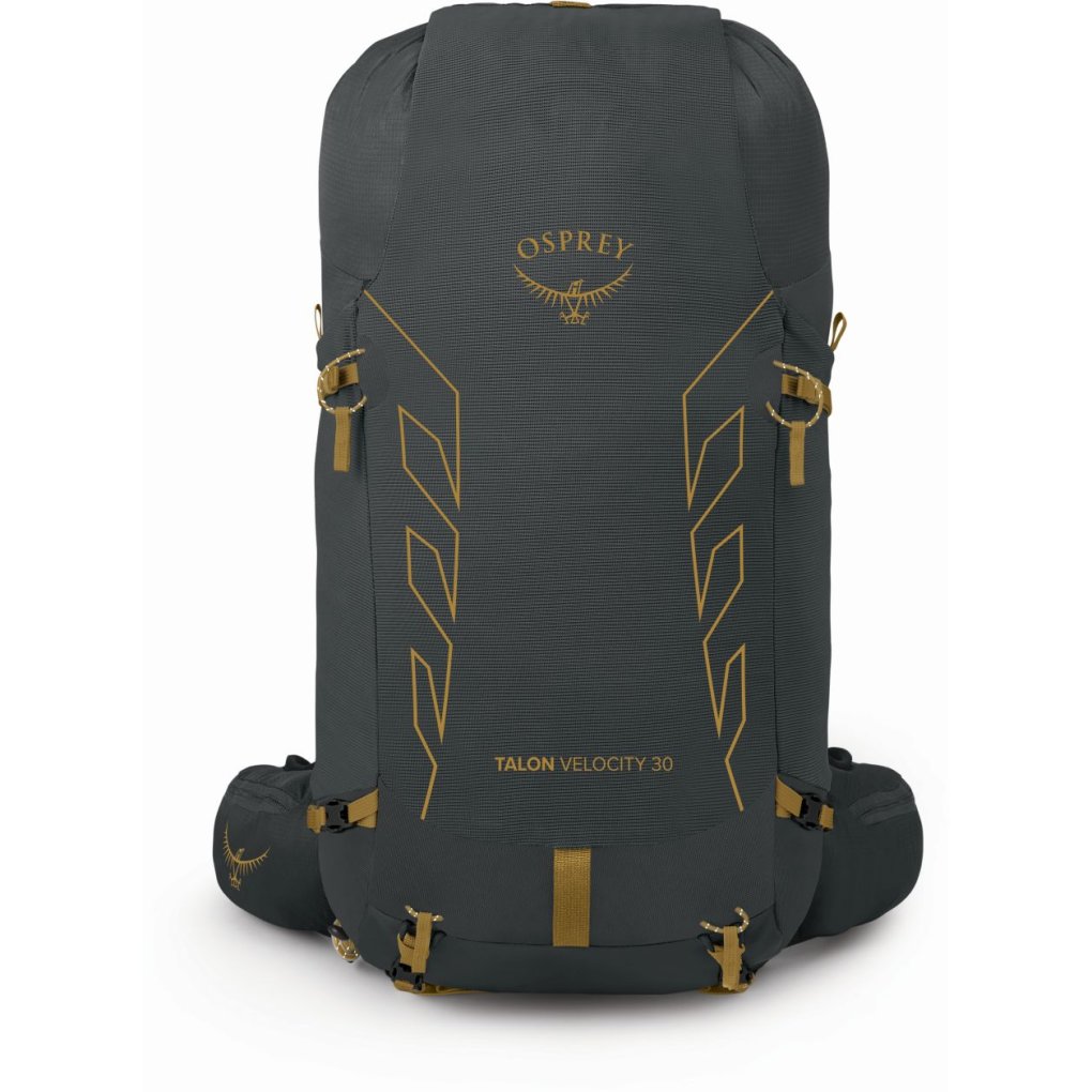 Osprey Talon Velocity 30 Backpack - S/M - Dark Charcoal/Tumbleweed Yellow