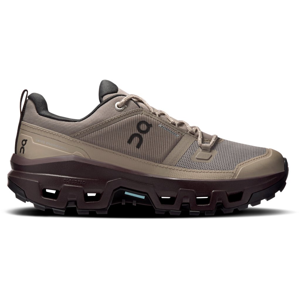 On Cloudrock Low Waterproof Hiking Shoes Women - Cinder | Ox