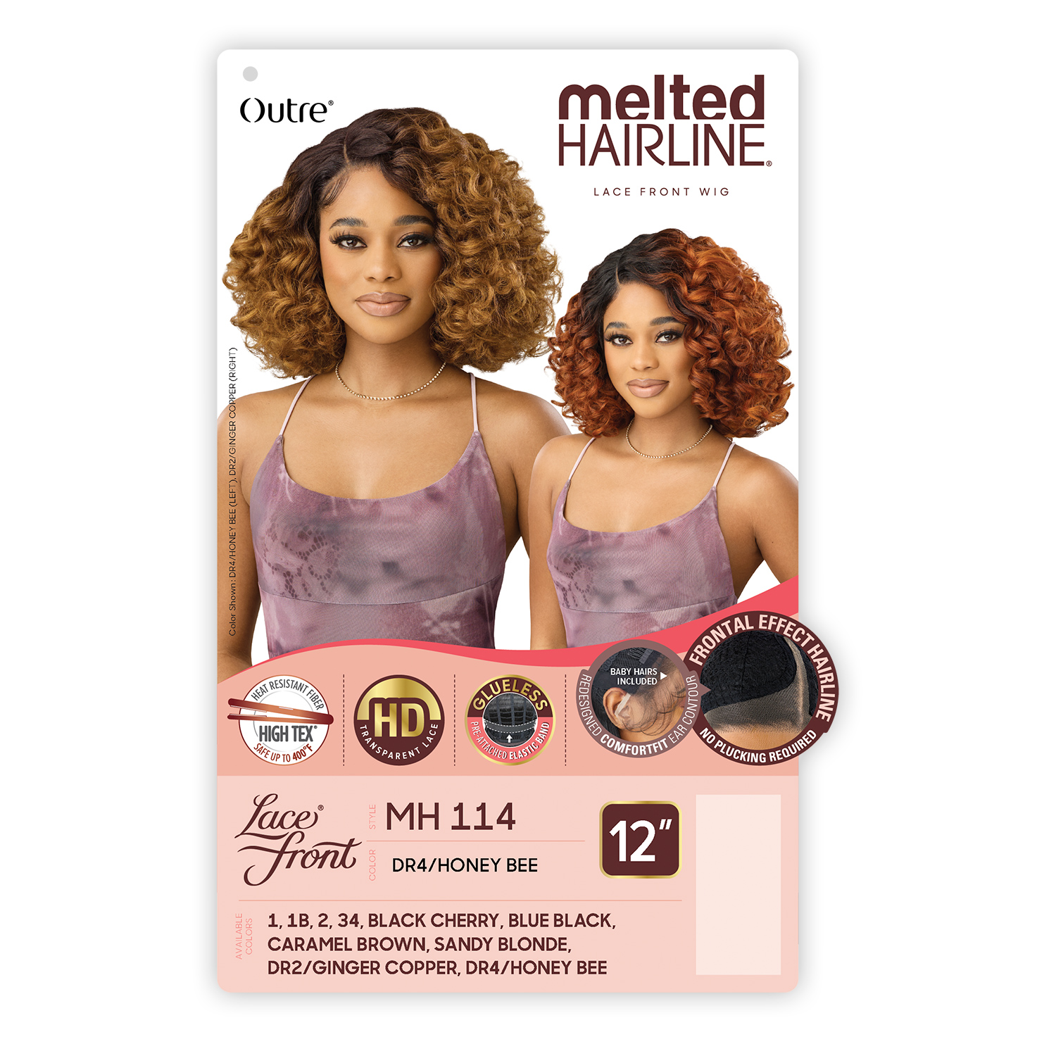 Outre HD Lace Front Wig Melted Hairline Glueless MH 114