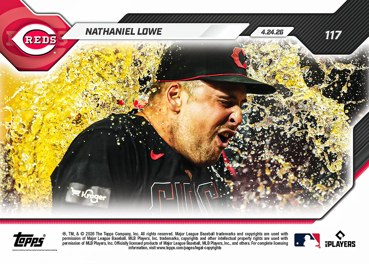 Nathaniel Lowe - 2026 MLB Topps NOW® - Card 117 - PR: 554