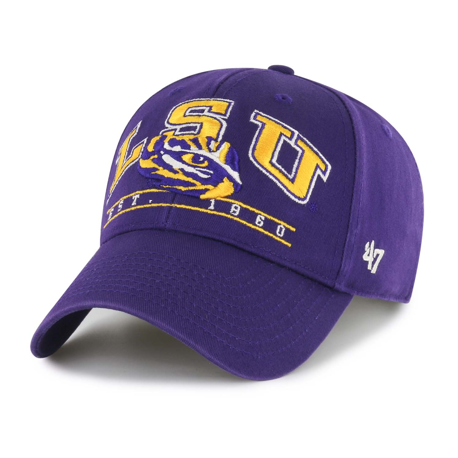 LSU Tigers Fletcher '47 MVP Adjustable NCAA Cap Purple