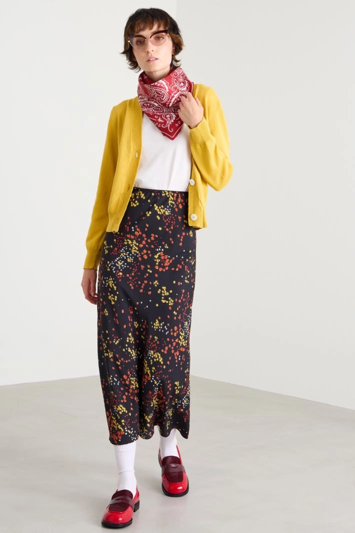 Cotton cardigan - YELLOW