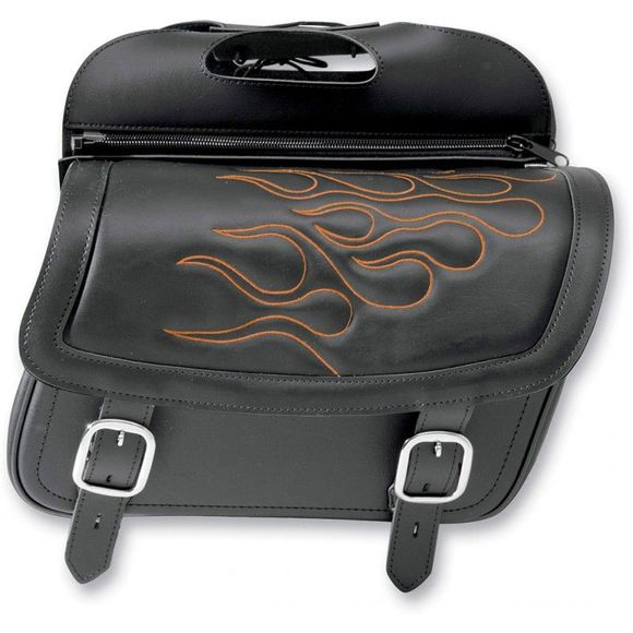 SADDLEMEN HIGHWAYMAN TATTOO LARGE Universal Saddlebags - Orange / OrangeRef: SDD0046