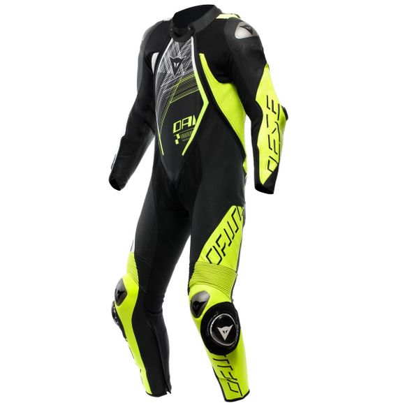 Dainese AUDAX D-ZIP PERF. 1 PIECE Suit - Black / YellowRef: DN2135