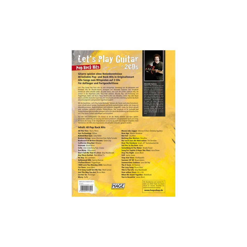 Hage Musikverlag Let's Play Guitar Pop Rock Hit – Thomann Ireland