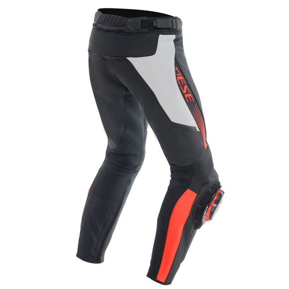 Dainese SUPER SPEED PERFORATED Motorcycle Pants - White / RedRef: DN2093