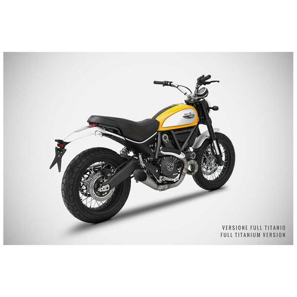 Zard Complete Low Conic Stainless Steel Line - Stainless Steel TipDUCATI 800 SCRAMBLER 800 CLASSIC – 2015–2019Ref: ZAD00342A / ZDU785S00SSR-STD