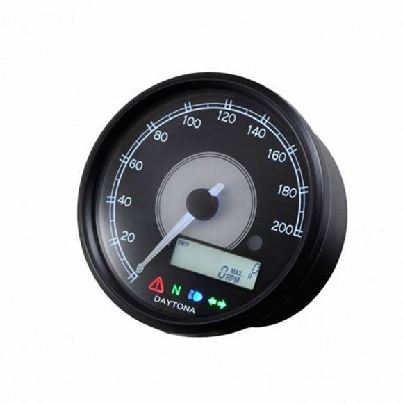 Compteur Digital Daytona velona 200 KM/H Universel - NoirRef : 87790