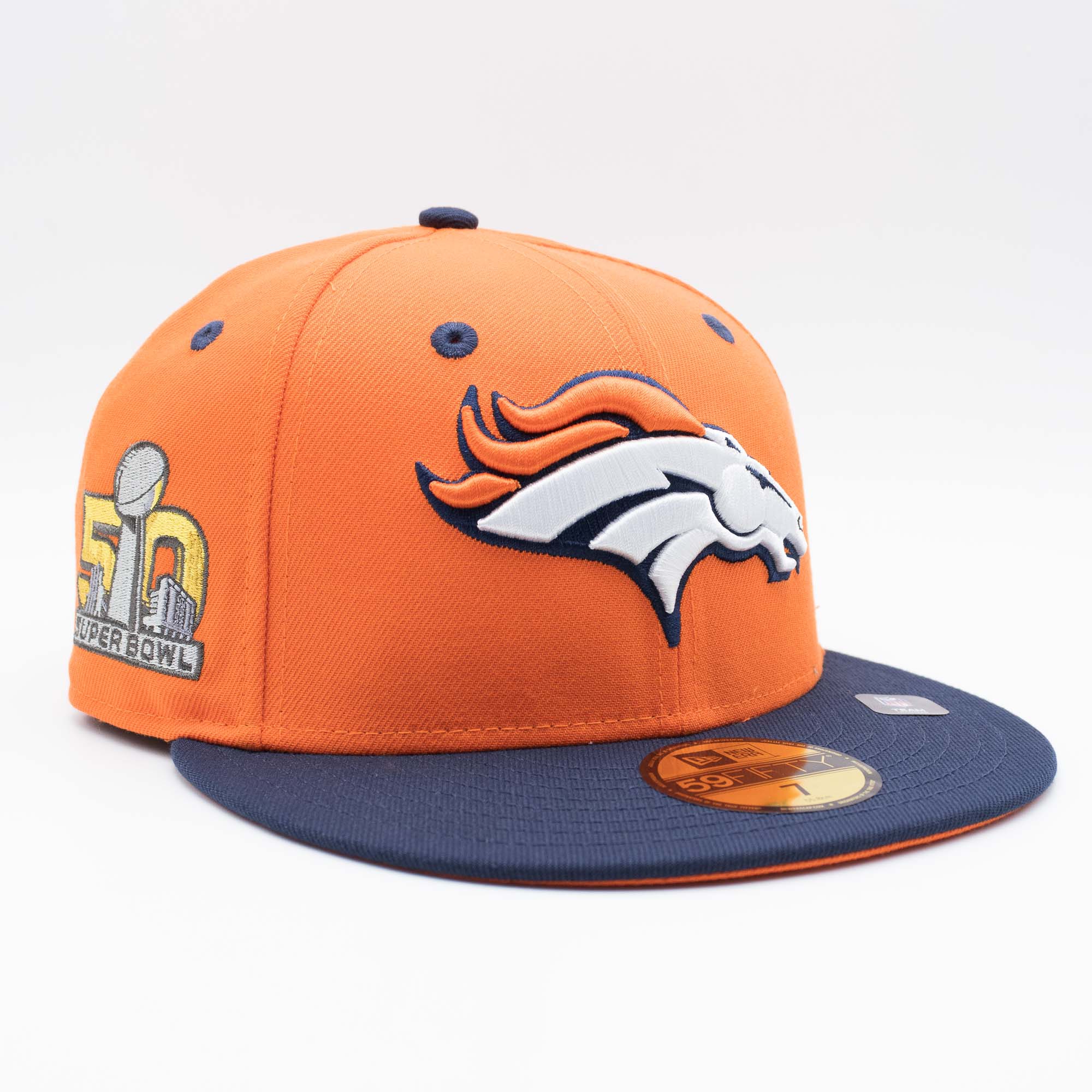 Denver Broncos Super Bowl 50 New Era 59FIFTY Fitted NFL Cap Orange