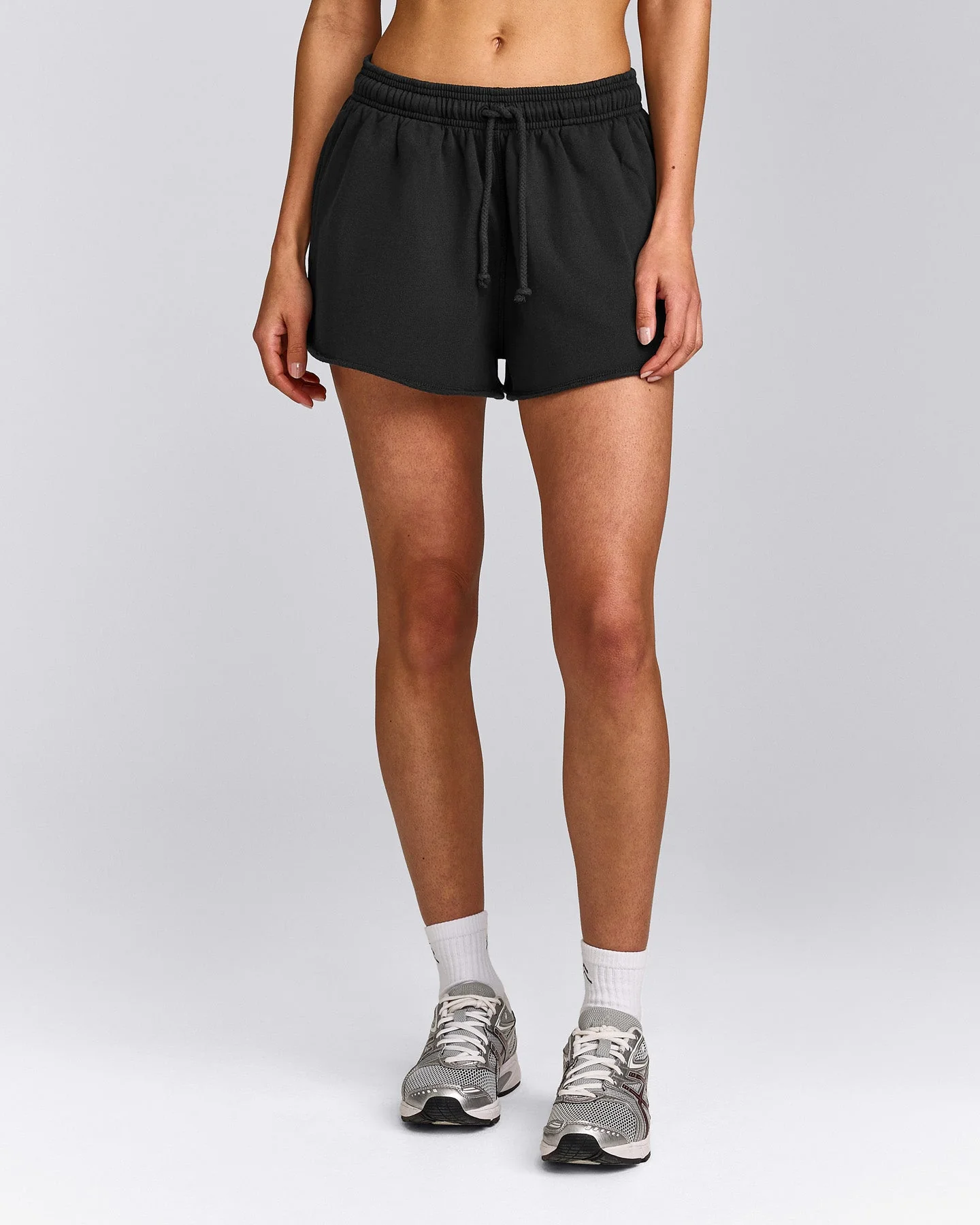 Cotton Vintage Lounge Shorts | Washed Black