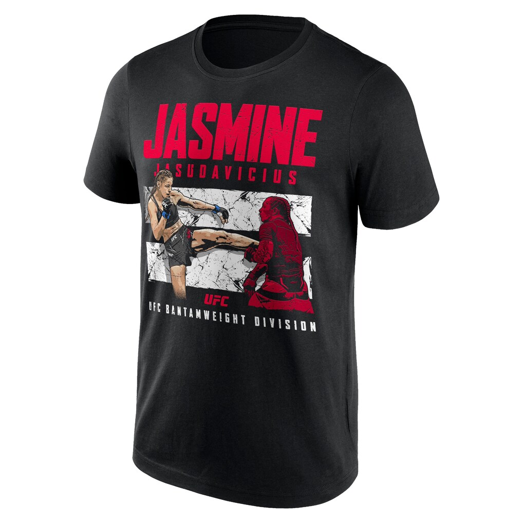 UFC Jasmine Jasudavicius Body Kick T-Shirt - Black - Mens