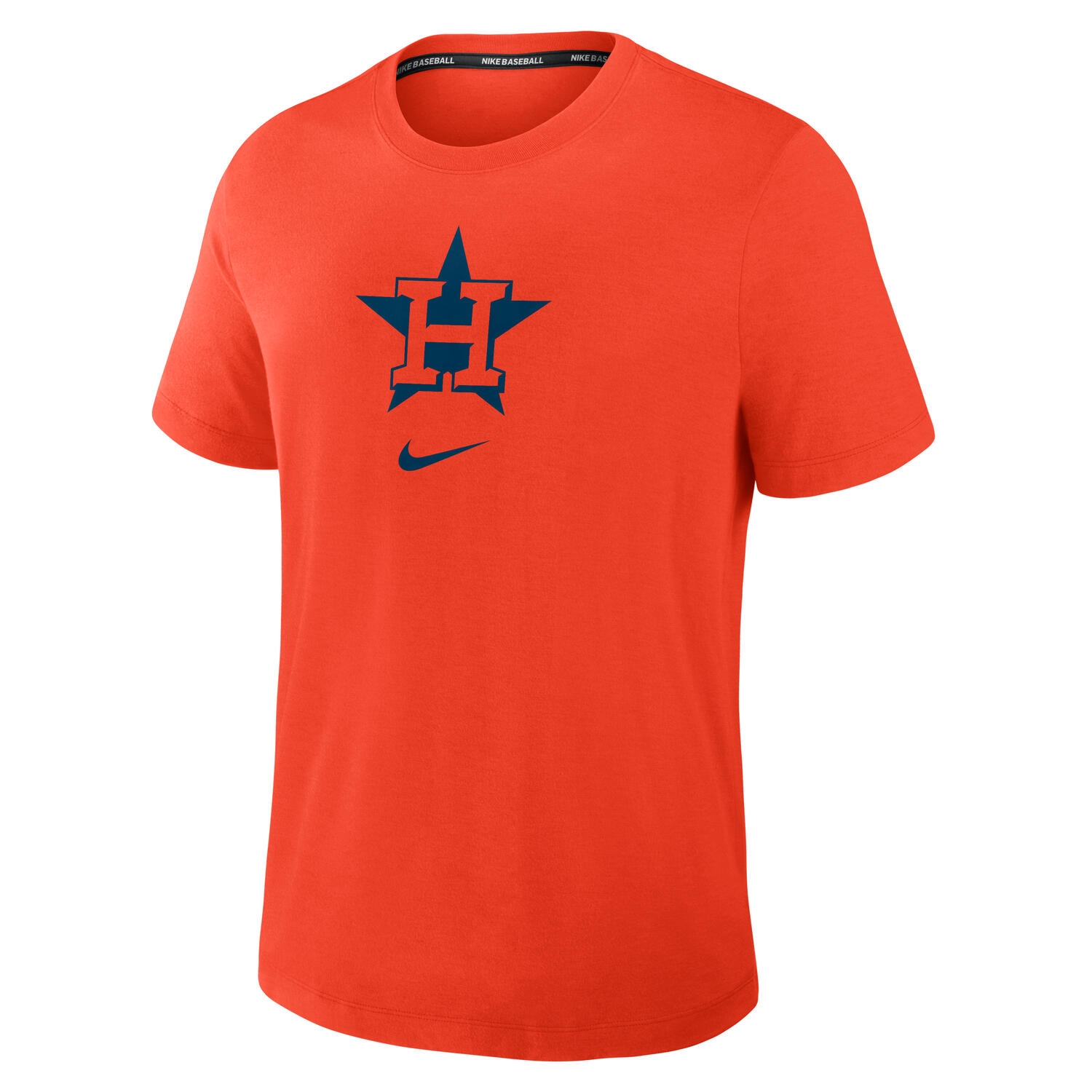 Houston Astros Early Work 2025 MLB Authentic Nike Tri-Blend T-Shirt Orange