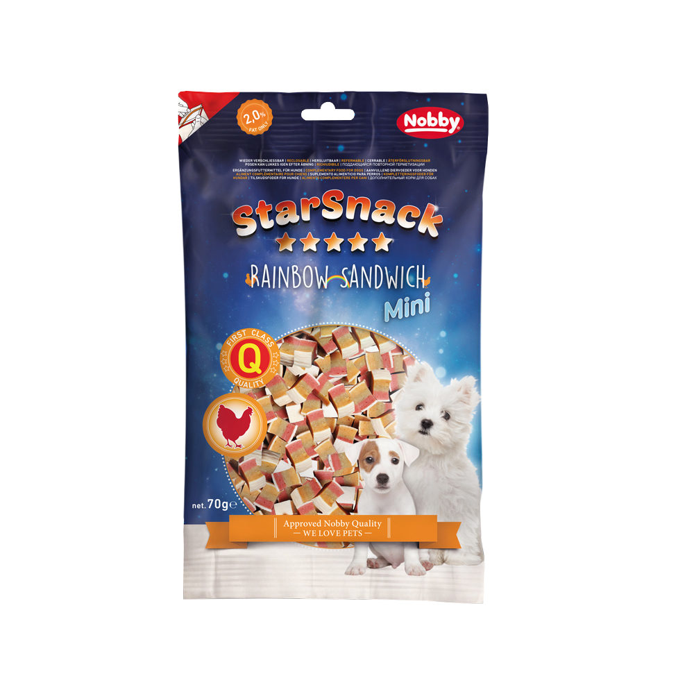 Nobby - Starsnack Mini Rainbow Sandwich - 70g
