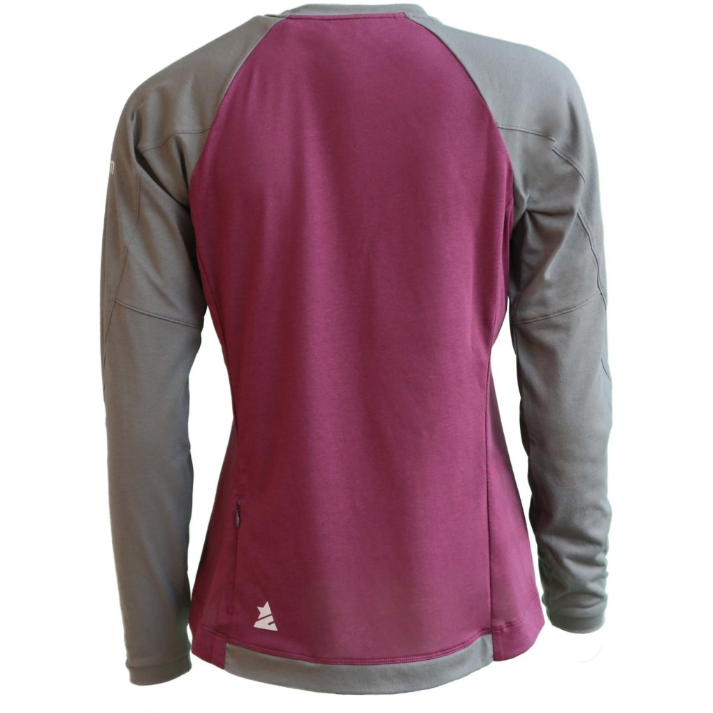 Zimtstern PureFlowz Longsleeve MTB Shirt Women - Windsor Wine/Dusty Olive