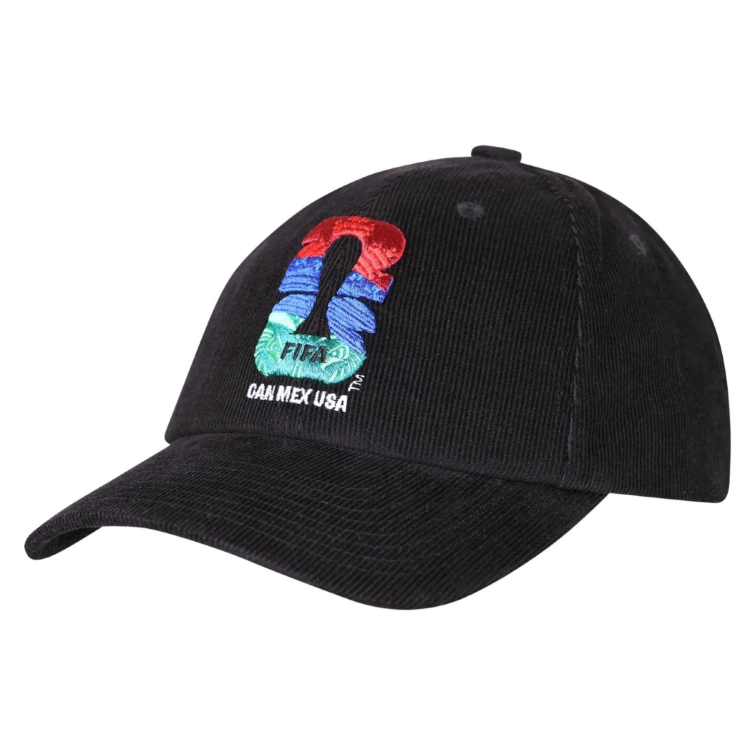 2026 Soccer Fan Collection Continent Emblem Black Cap