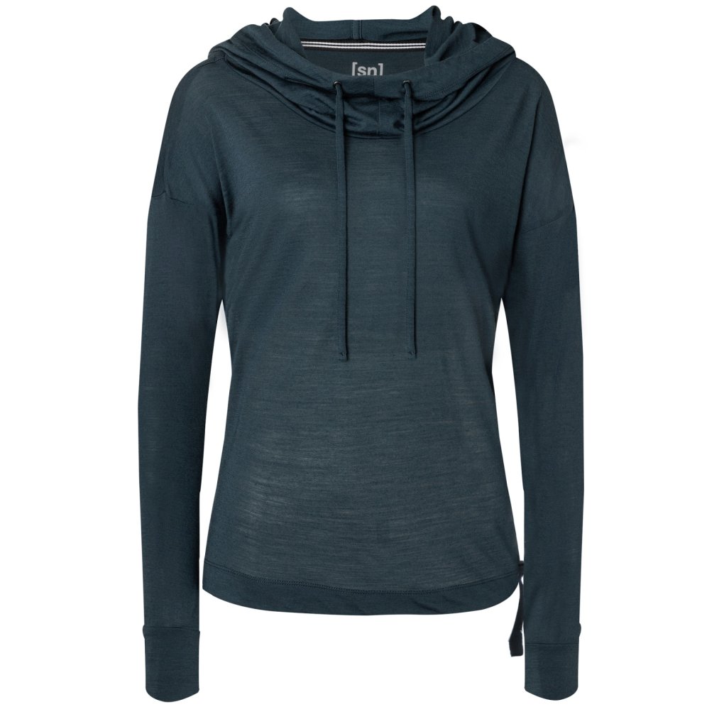 SUPER.NATURAL Funnel Hoodie Women - Blueberry