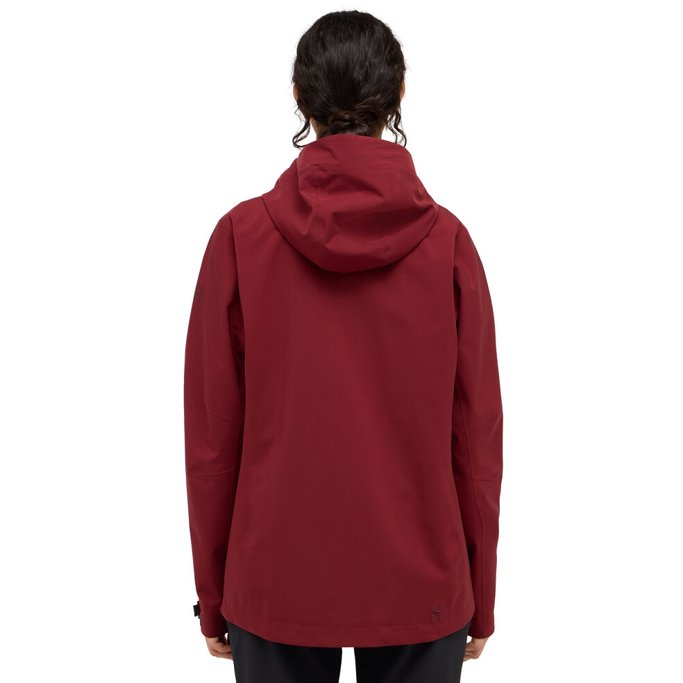 Haglöfs Breeze Proof Rain Jacket Women - carmine red 5RC