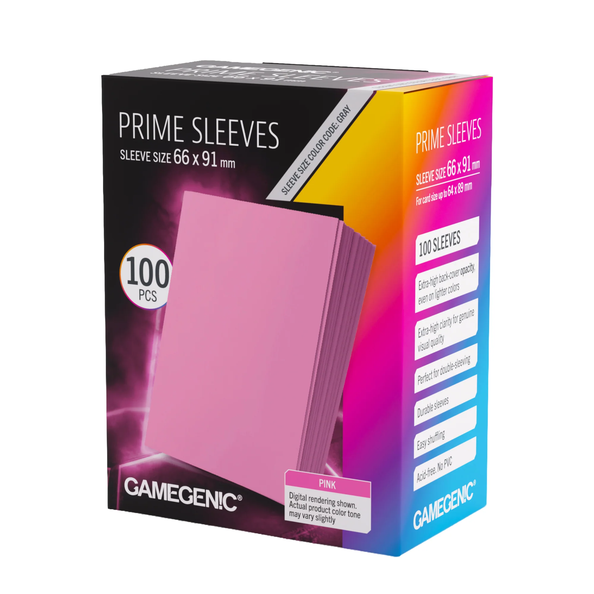 Prime Sleeves Pink 66x91