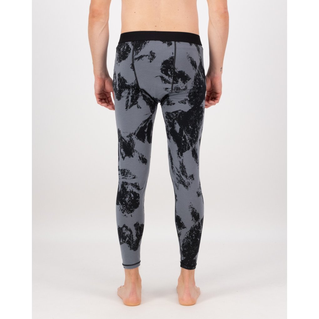 Mons Royale Cascade Merino Base Layer Leggings Men - mtn pixel grey
