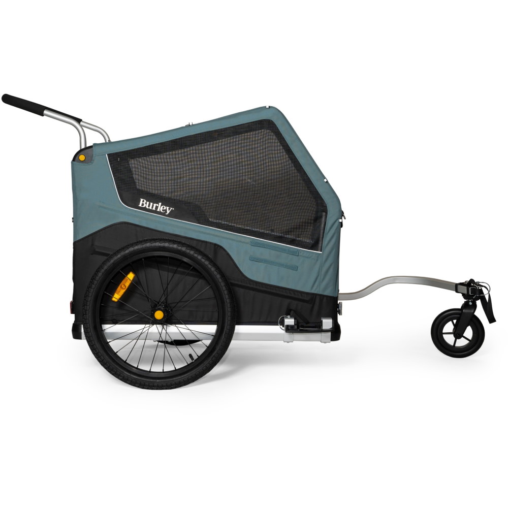 Burley Bark Ranger XL Bike Trailer for Dogs - black/turquoise matt