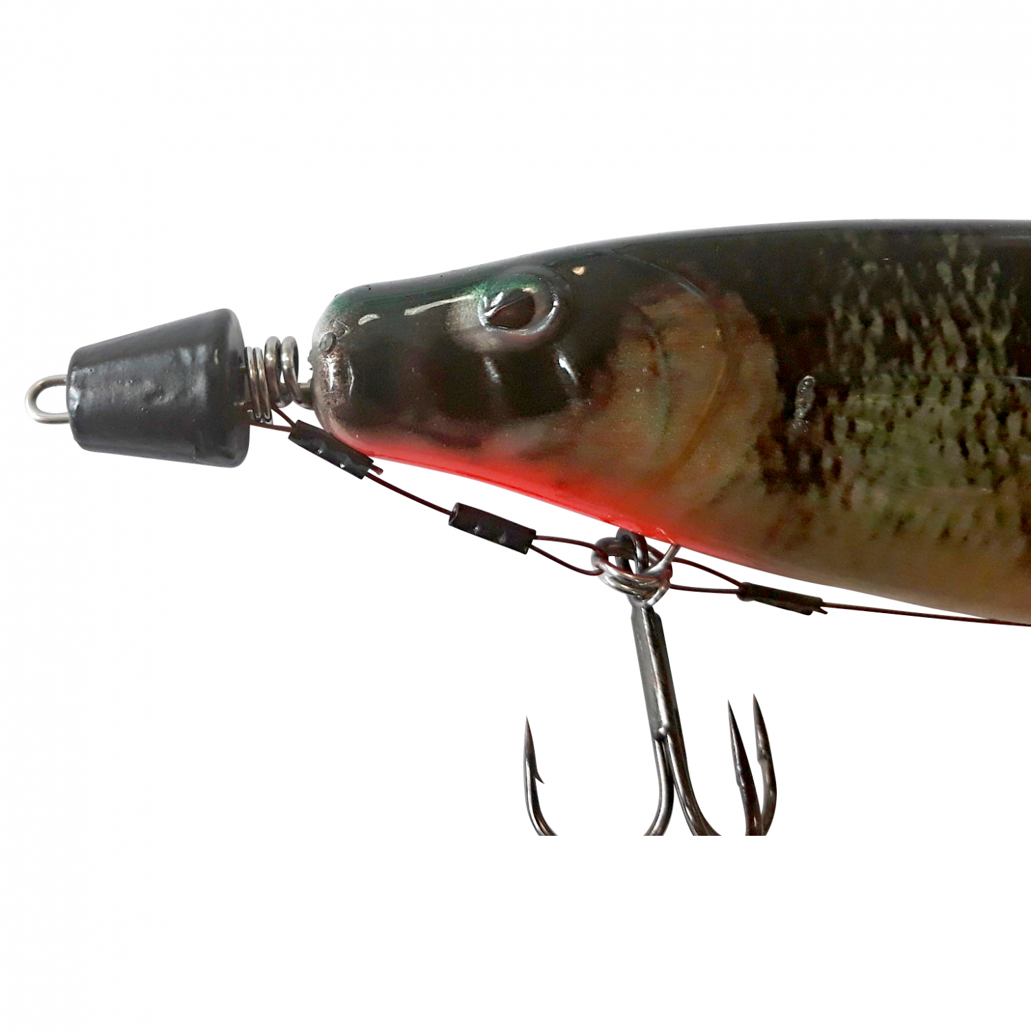 Shirasu Lure Screw in pike system (with exchange weights, black)