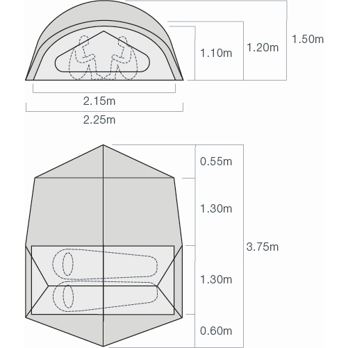 Exped Outer Space II Tent - meadow