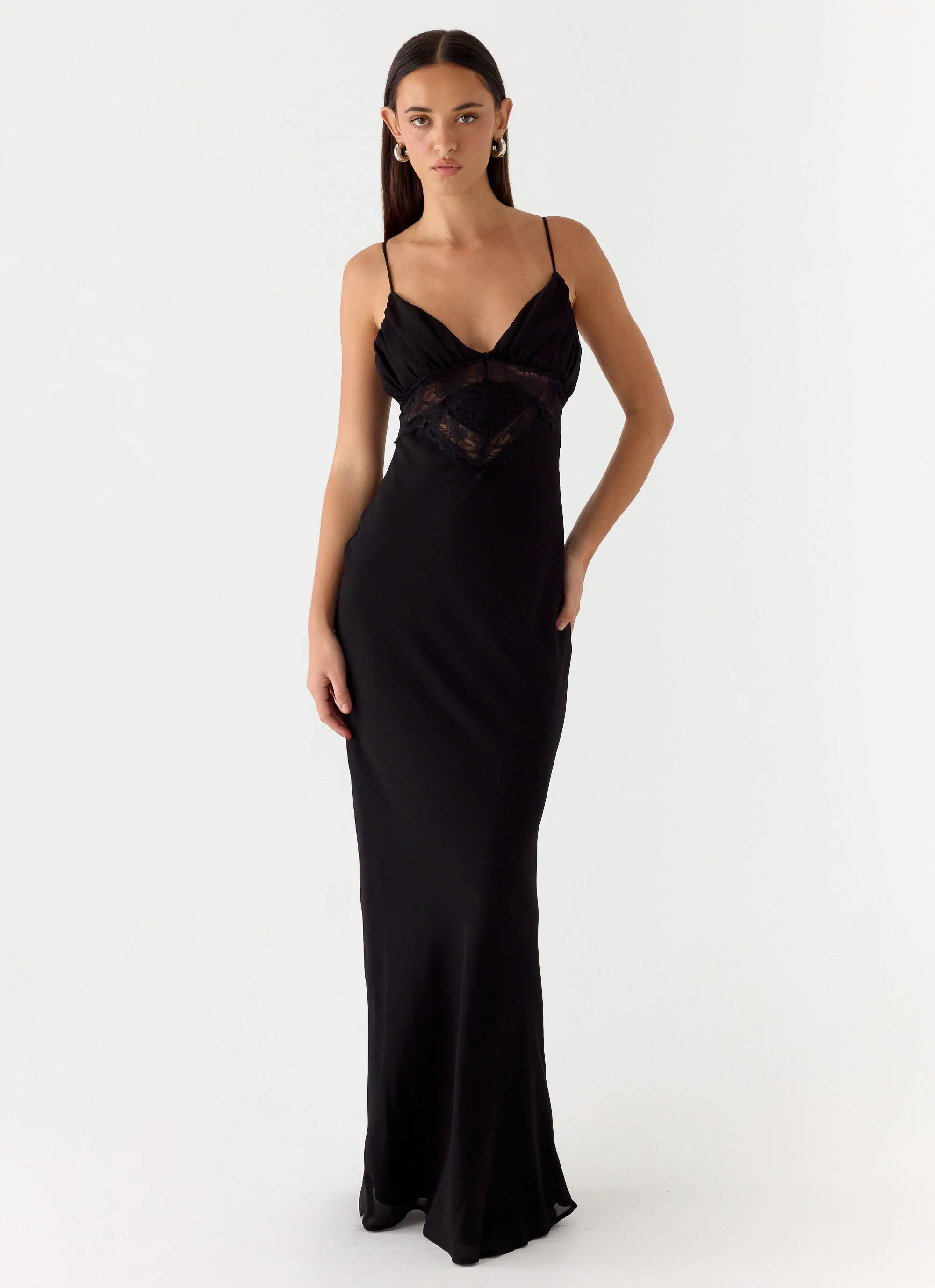 Opulent Maxi Dress - Black