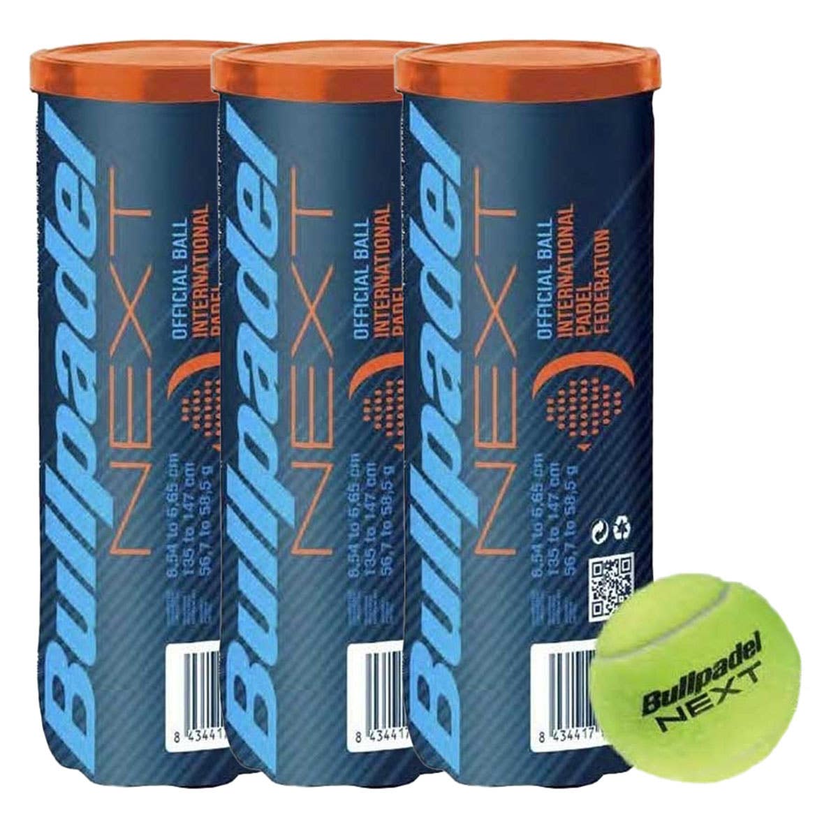 TRIPACK OF 3 BULLPADEL FIP NEXT 3-BALL CANISTERS