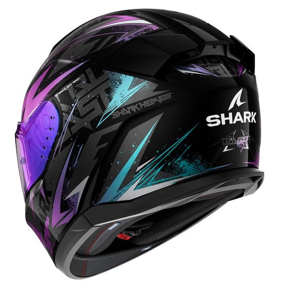 Shark D-SKWAL 3 BLAST-R Full-Face Helmet - Black / GreenRef: SH1698-C38186