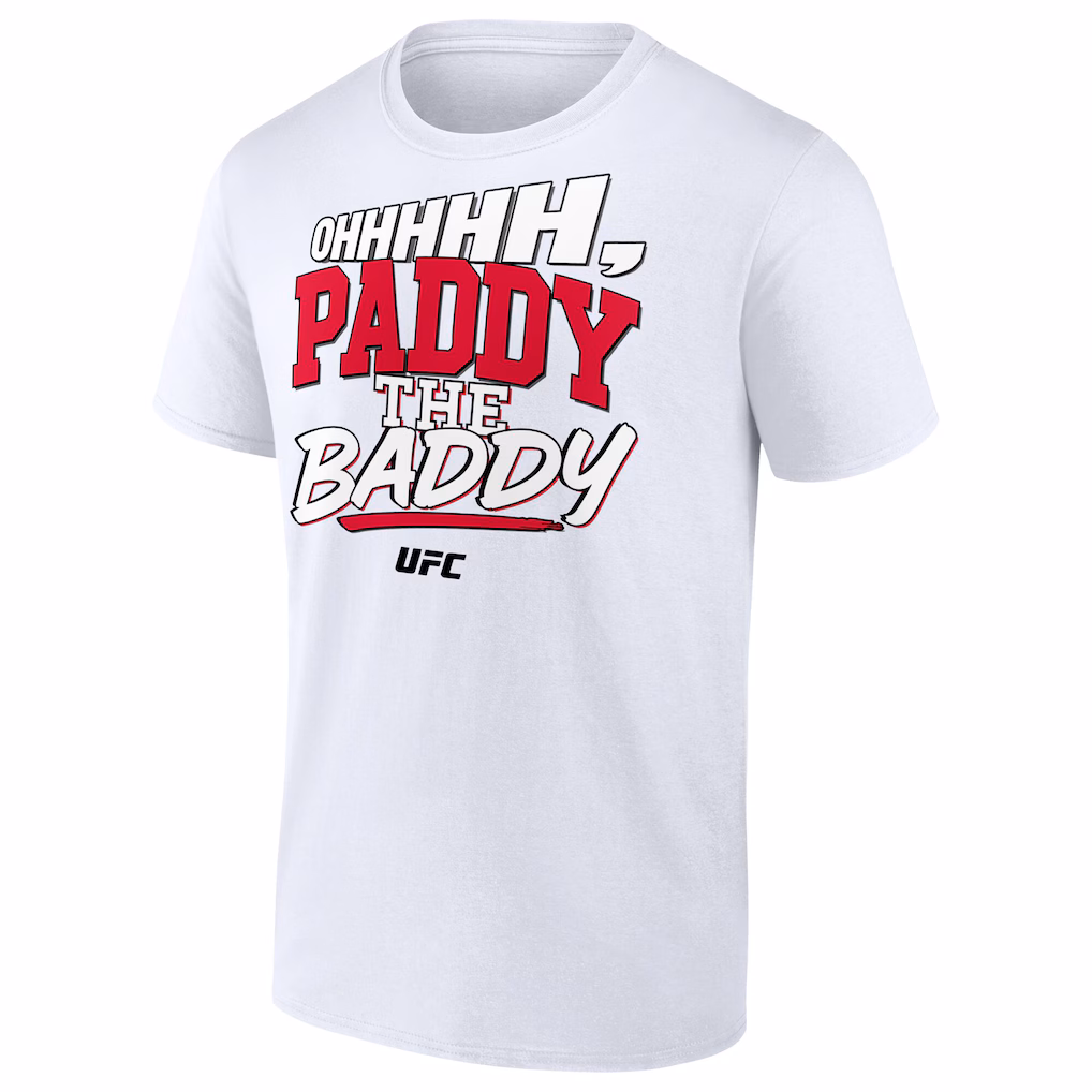 UFC Paddy Pimblett Oh Paddy the Baddy T-Shirt - White - Mens