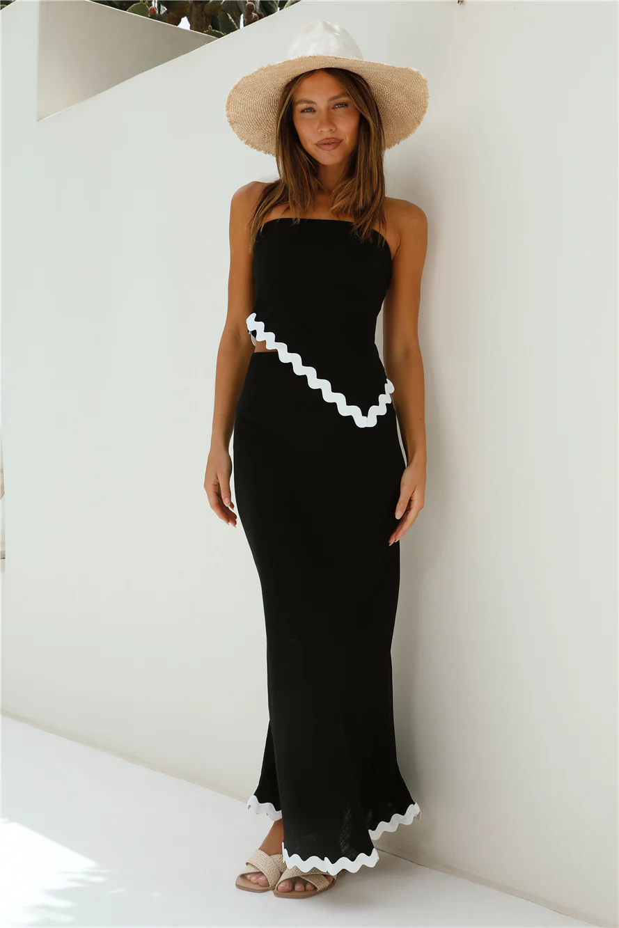 Found You Asymmetrical Top Black