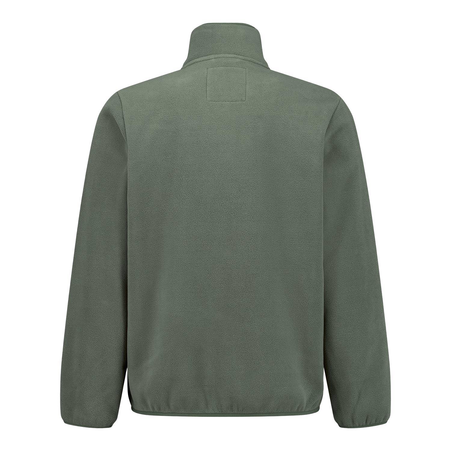 Mens Outerwear Fleece Jacket Green