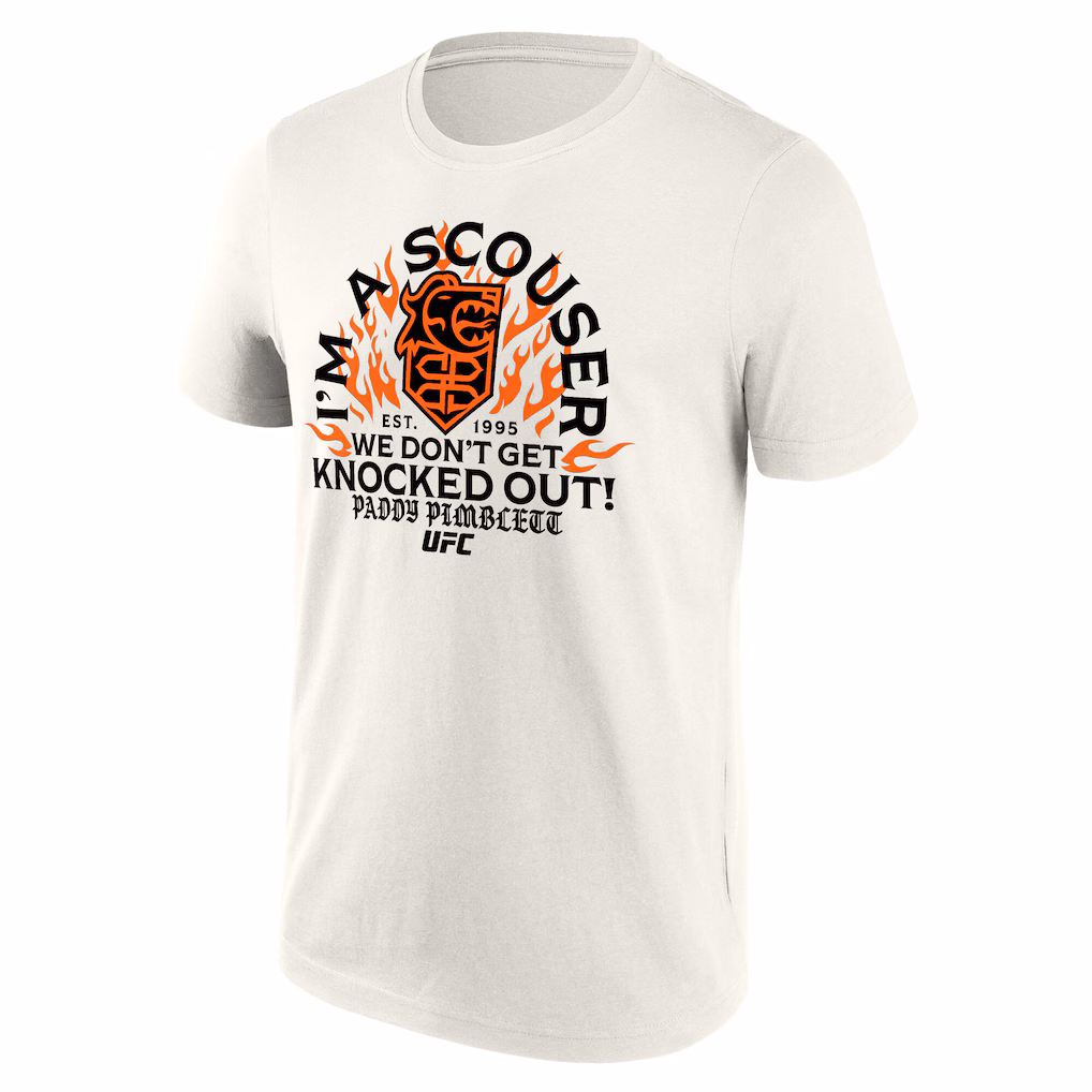 UFC Paddy Pimblett I'm A Scouser T-Shirt - Off White - Mens