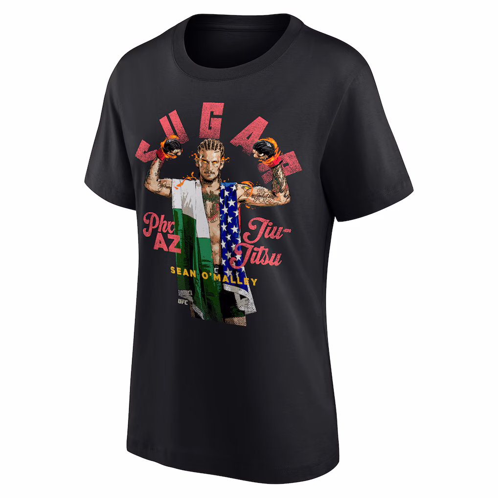 UFC Sean O'Malley Sugar Jiu-Jitsu T-Shirt - Black - Womens