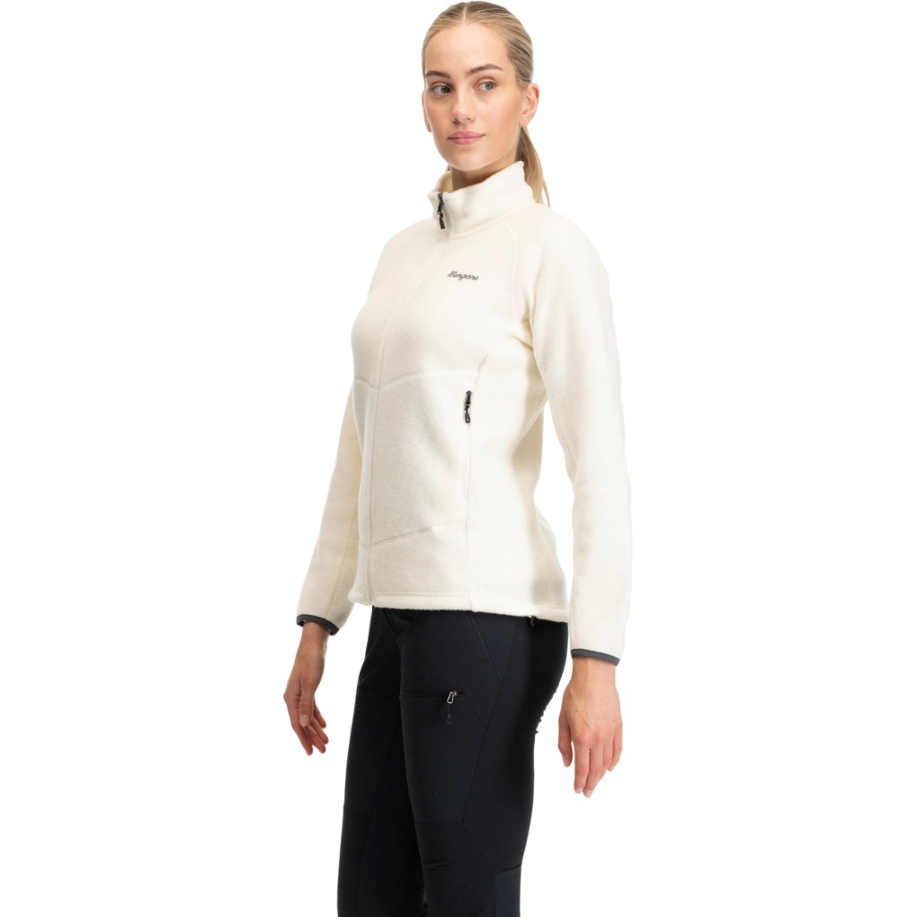 Bergans Rabot Merino Fleece Midlayer Jacket Women - vanilla white
