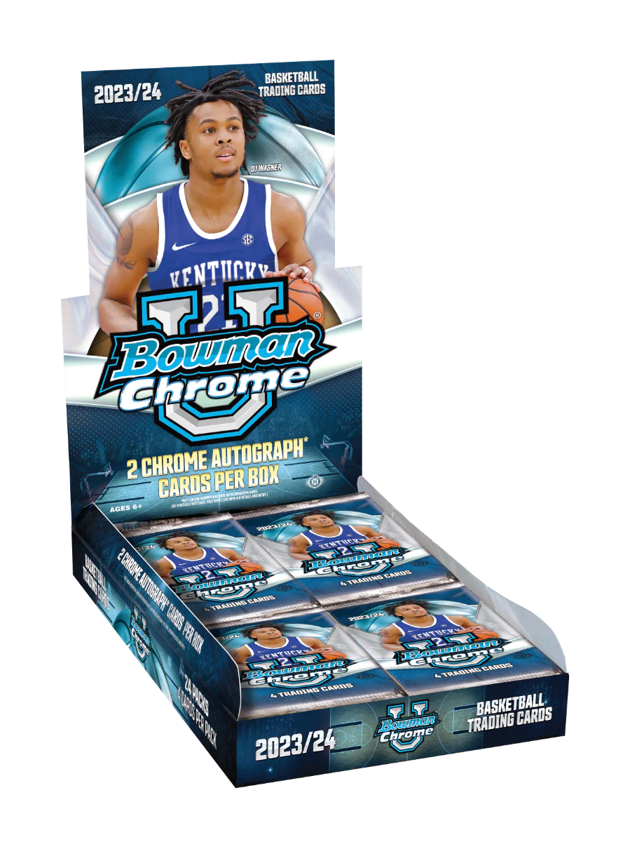 2023-24 Bowman University Chrome Basketball - Hobby Box - Topps UK