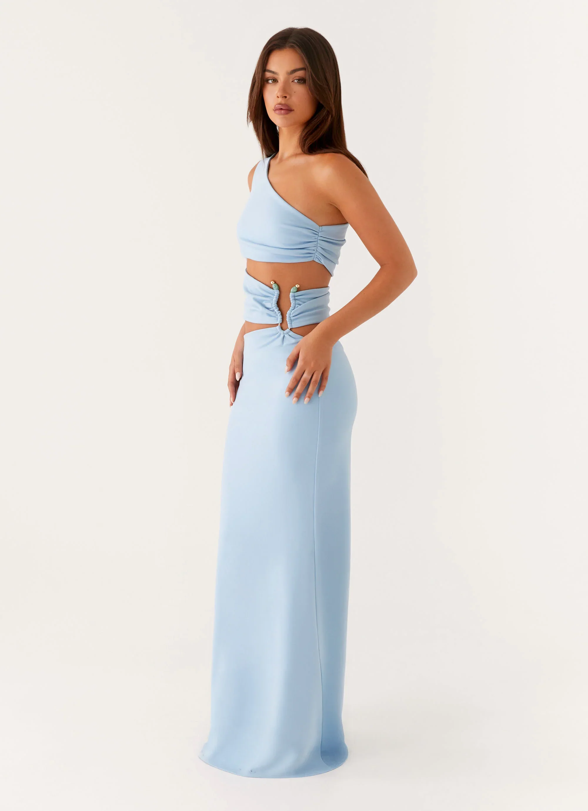 Laylani Cut Out Maxi Dress - Blue