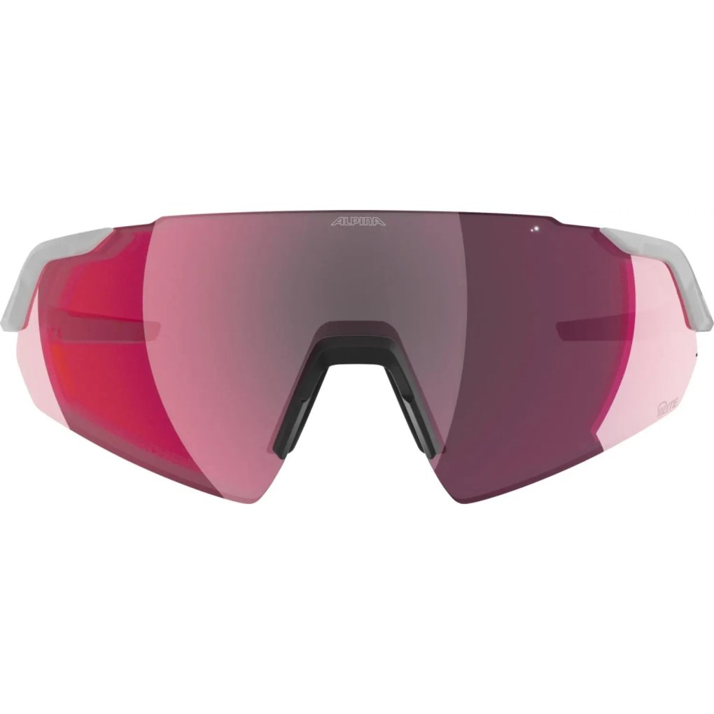 Alpina Turbo Air Q-Lite Glasses - white gloss/pink mirror