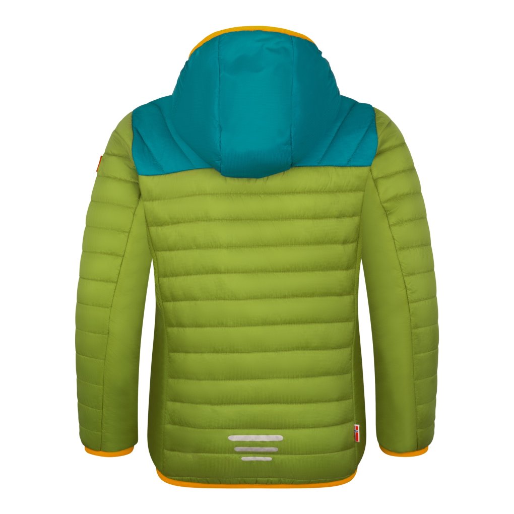 Trollkids Eikefjord Jacket Kids - Pear Green/Lagoon Green/Sea Green/Sahara Sunset