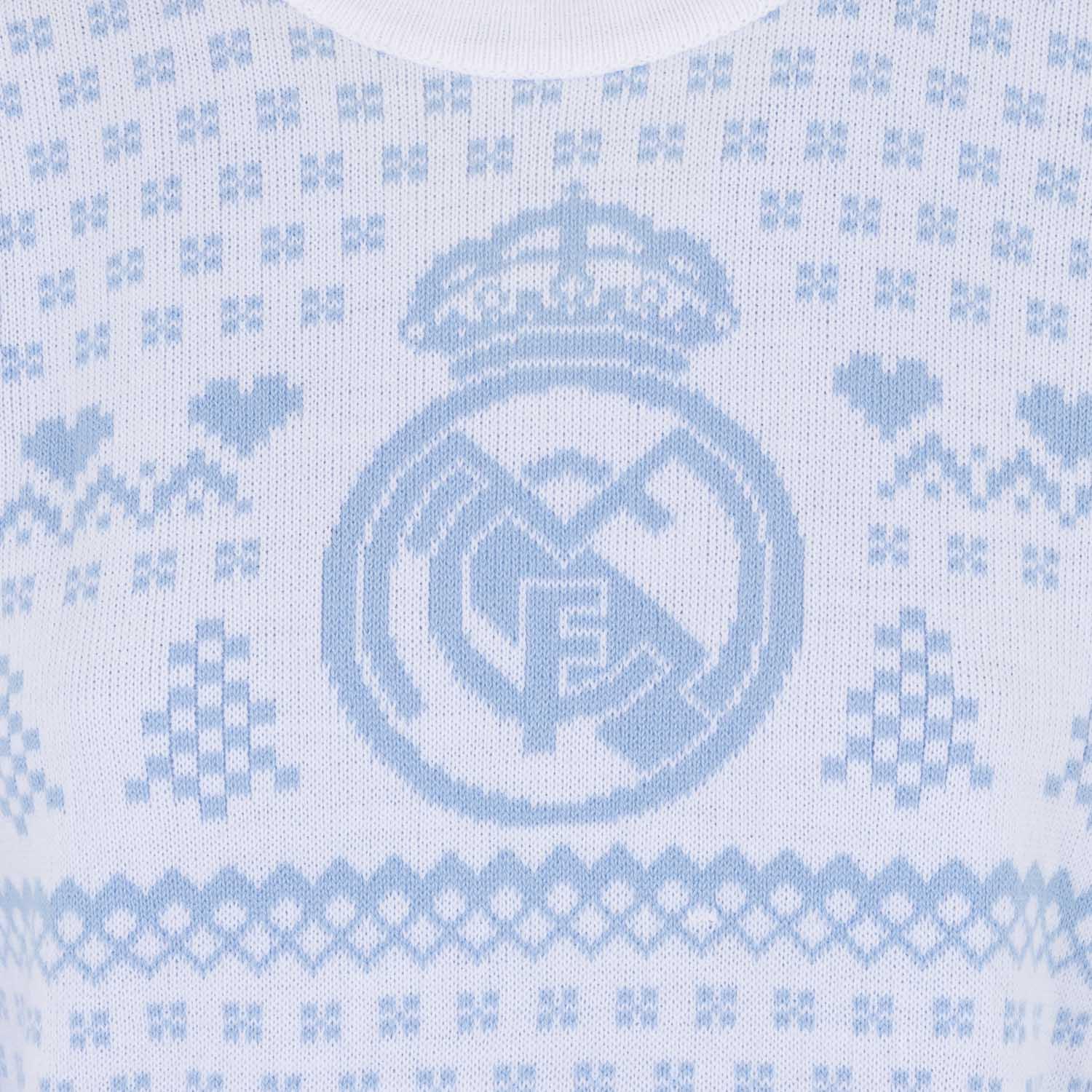 Ladies Christmas Sweater Pastel Blue