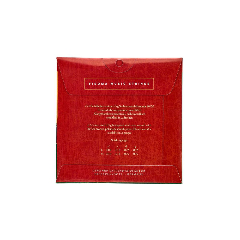 Fisoma F3020D Mandolin Strings 80/20 – Thomann Ireland