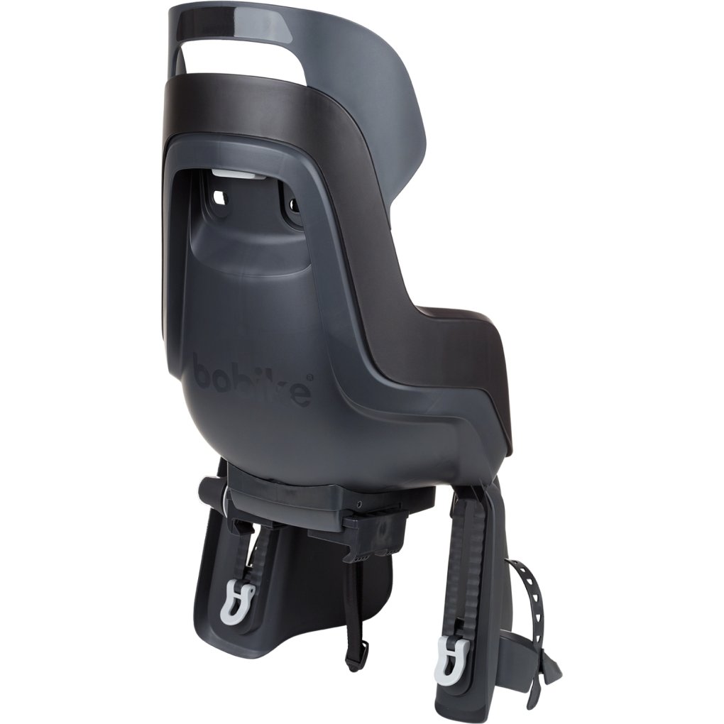 Bobike GO Child Bike Seat - Carrier Mount with Reclining - Urban Black