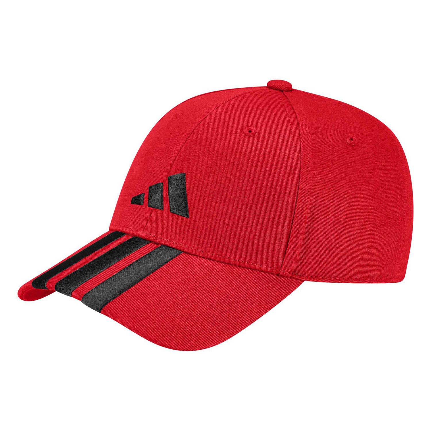 ADIDAS BASEBALL CAP NEW LOGO 3 STRIPES RED