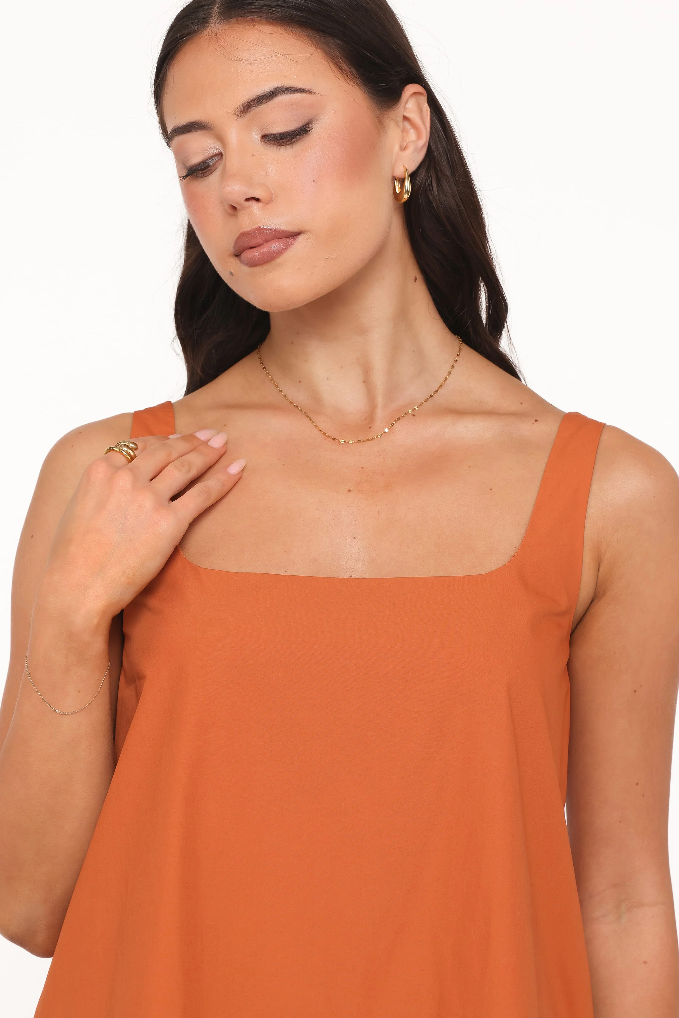 Kora Mini Dress - Burnt Orange